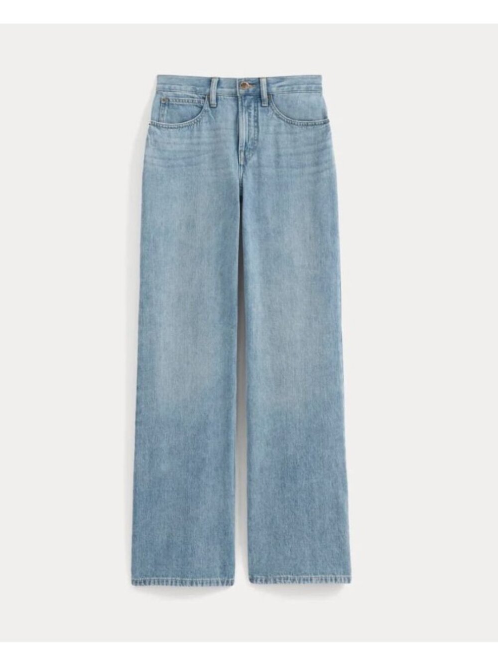 Everlane Relaxed Mid Rise Bootcut Jean Women's Size 26 Reg in Light Vintage NWT!